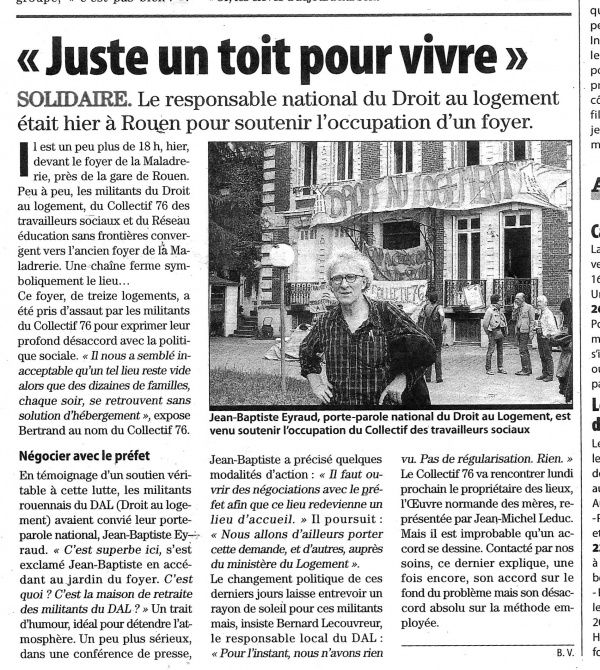 Occupation des locaux
